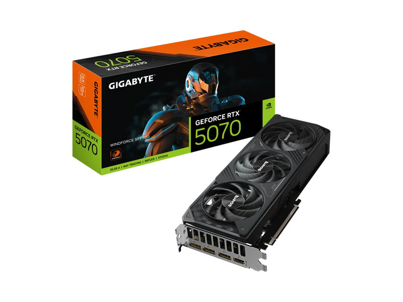 VGA Gigabyte GeForce RTX 5070 WINDFORCE SFF 12G GV-N5070WF3-12GD