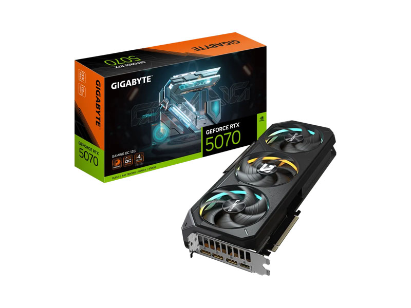 VGA Gigabyte GeForce RTX 5070 GAMING OC 12G GV-N5070GAMING OC-12GD