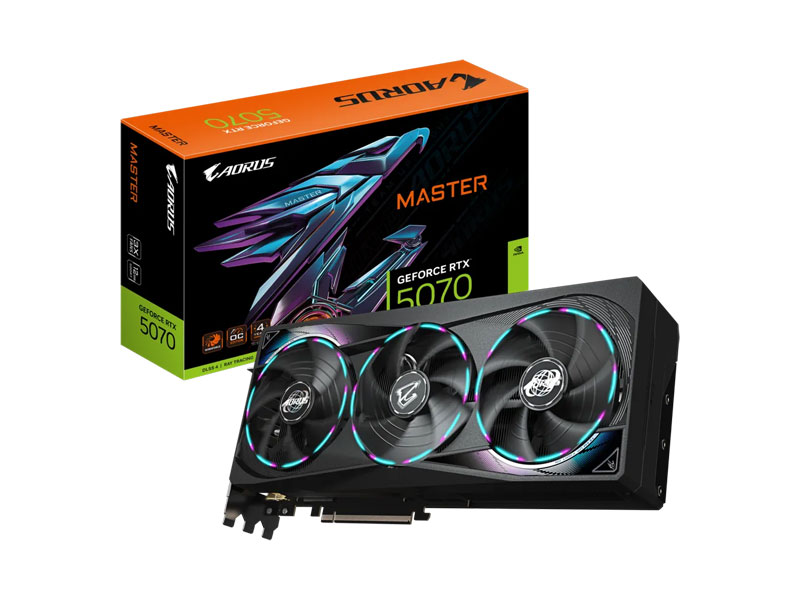 VGA Gigabyte AORUS GeForce RTX 5070 MASTER 12G GV-N5070AORUS M-12GD