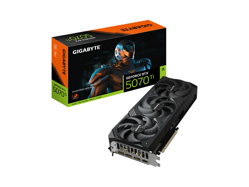 VGA Gigabyte GeForce RTX 5070 Ti WINDFORCE SFF 16G GV-N507TWF3-16GD