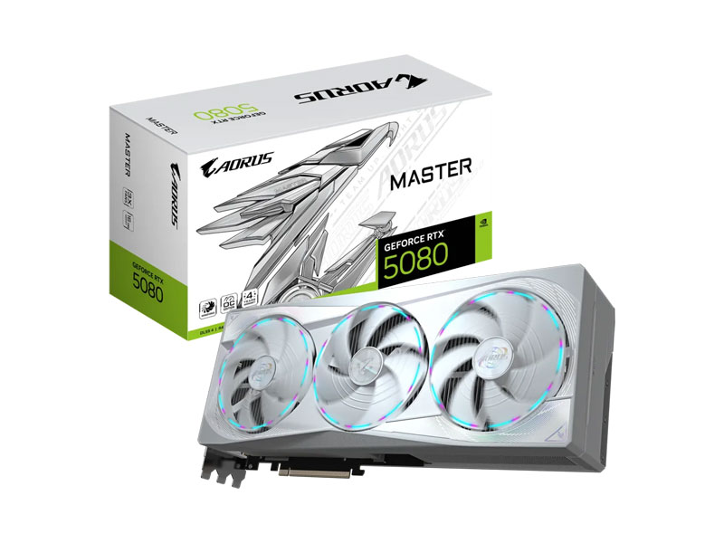 VGA Gigabyte AORUS GeForce RTX 5080 MASTER ICE 16G GV-N5080AORUSM ICE-16GD