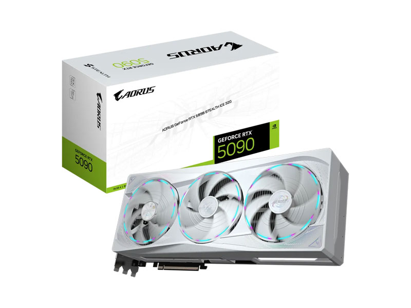 VGA Gigabyte AORUS GeForce RTX 5090 STEALTH ICE 32G GV-N5090AORUSST ICE-32GD