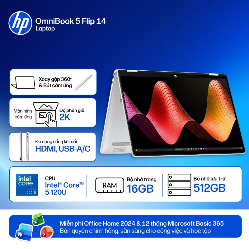 Laptop HP OmniBook 5 Flip 14-fp0057TU BZ7Q6PA