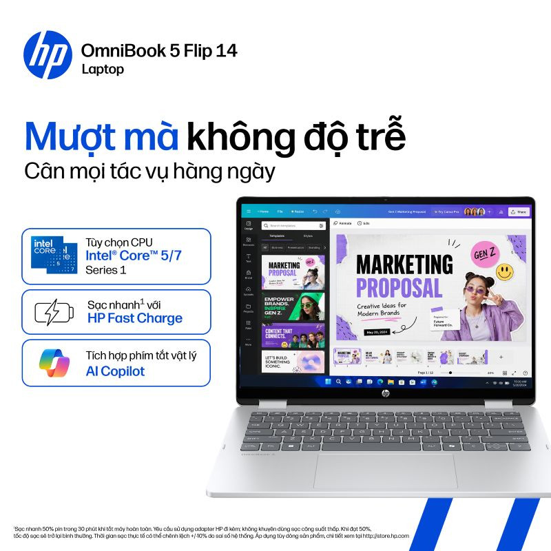 Laptop HP OmniBook 5 Flip 14-fp0055TU BZ7Q4PA