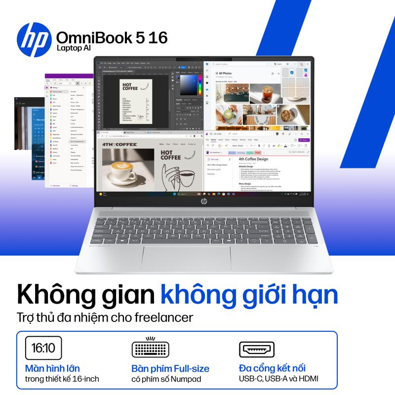Laptop HP OmniBook 5 AI 16-af1052TU C1MN6PA