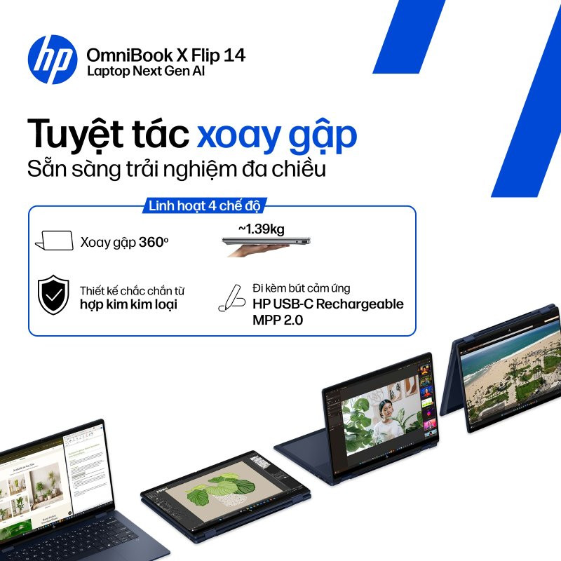 Laptop HP OmniBook X Flip 14-fk0092AU BZ7P5PA