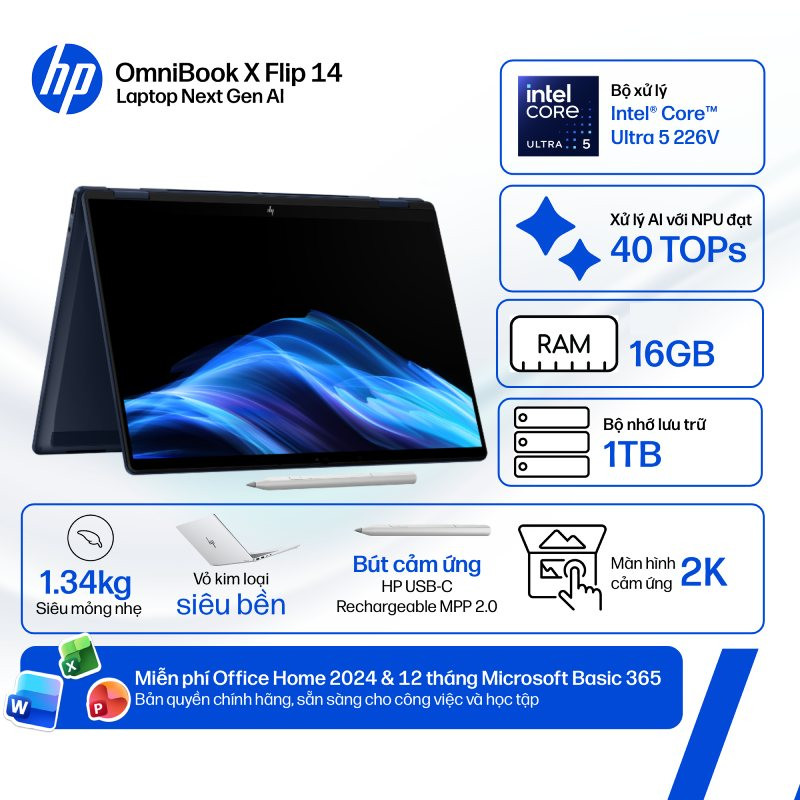 Laptop HP OmniBook X Flip 14-fm0086TU BZ7Q0PA