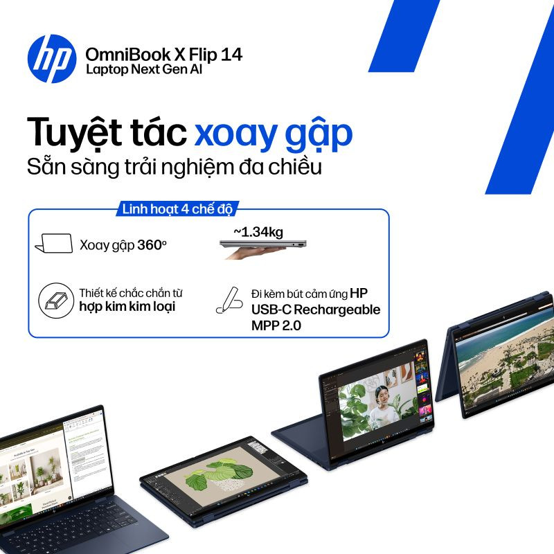 Laptop HP OmniBook X Flip 14-fm0086TU BZ7Q0PA
