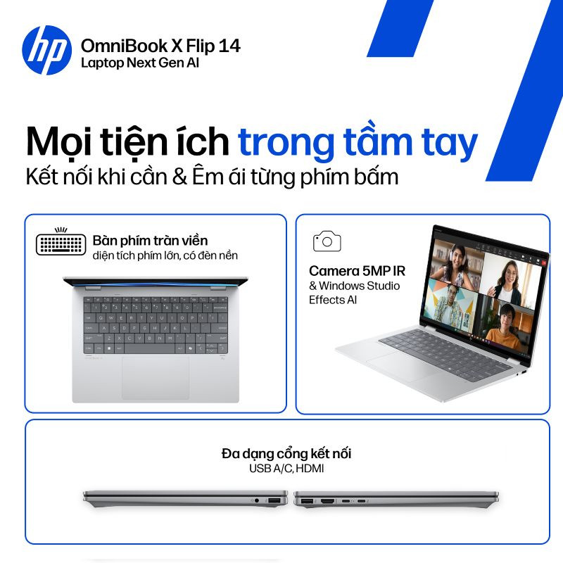 Laptop HP OmniBook X Flip 14-fm0086TU BZ7Q0PA