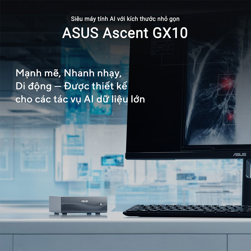 Máy tính Mini PC AI ASUS Ascent GX10 GX10-GG0036BN (NVIDIA GB10 | 128GB RAM | 4TB SSD)