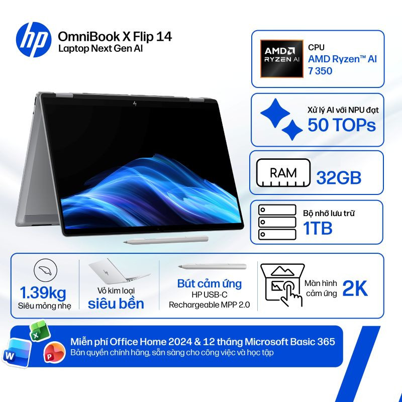 Laptop HP OmniBook X Flip 14-fk0082AU BZ7N8PA
