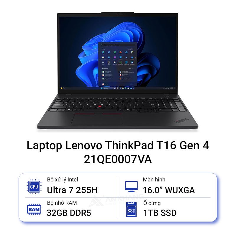 Laptop Lenovo ThinkPad T16 Gen 4 21QE0007VA