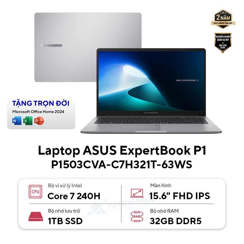 Laptop ASUS ExpertBook P1 P1503CVA-C7H321T-63WS
