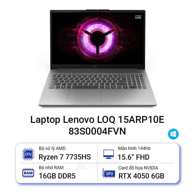 Laptop Lenovo LOQ 15ARP10E 83S0004FVN