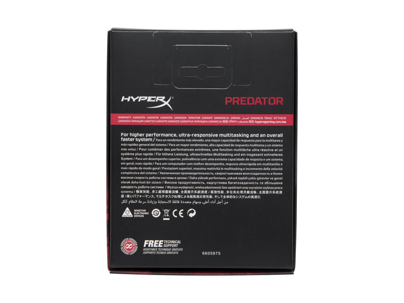 Ram PC Kingston HyperX Predator RGB 16GB D4-3200U C16 HX432C16PB3AK2/16 (2x8GB)