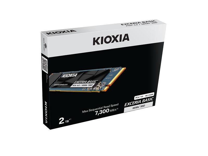 Ổ cứng SSD Kioxia Exceria Basic 2TB NVMe 4x4 R7300 W6800 (LSF10Z002TG8)