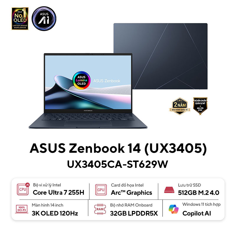 Laptop ASUS Zenbook 14 UX3405CA-ST629W
