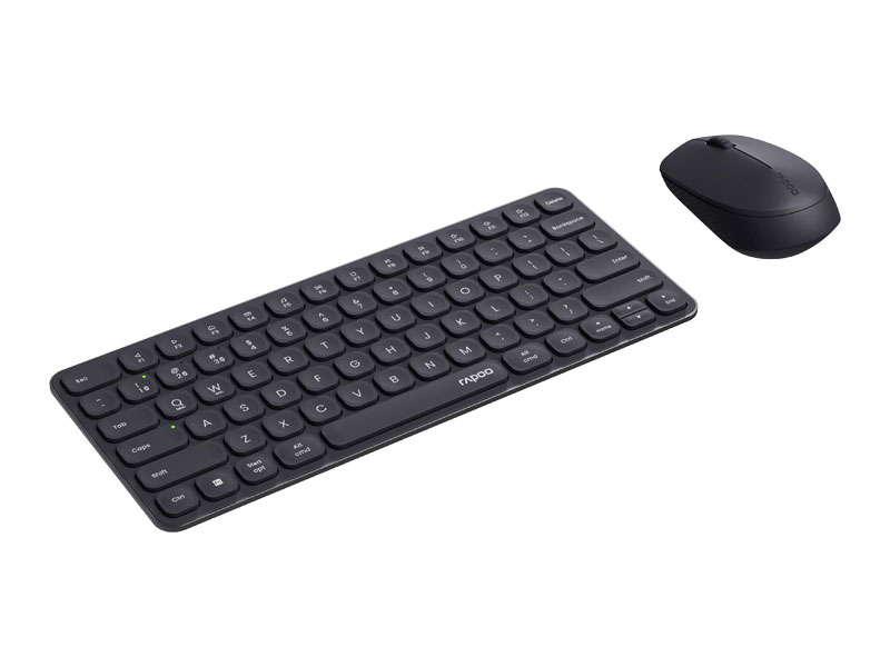 Bộ bàn phím chuột không dây Rapoo 9010M Đen