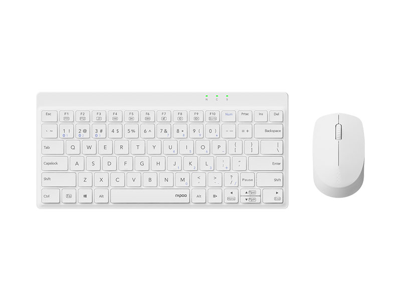 Bộ bàn phím chuột không dây Rapoo 8000GT Trắng