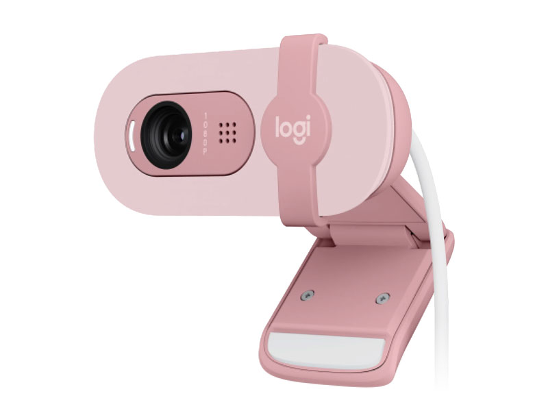 Webcam Logitech Brio 100 FHD màu hồng (960-001624)