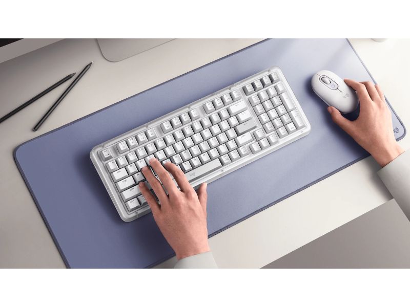 Bàn phím cơ Logitech Alto Keys K98M Wireless Off-White