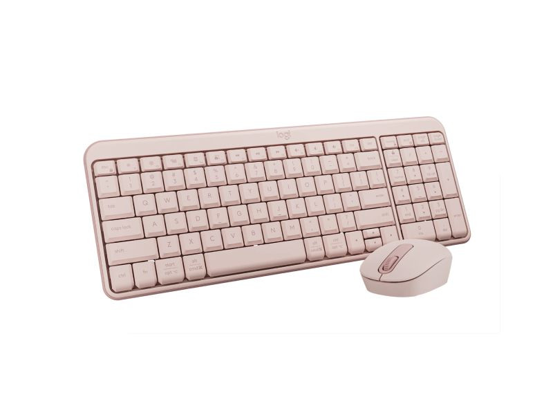 Bộ bàn phím chuột không dây Logitech MK250 Bluetooth Rose (920-013561)