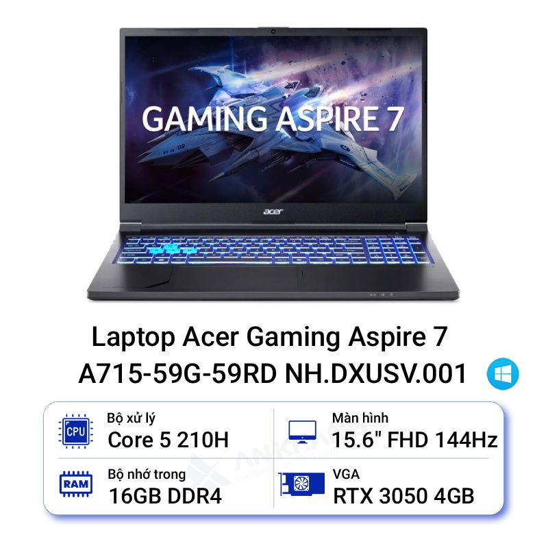 Laptop Acer Gaming Aspire 7 A715-59G-59RD NH.DXUSV.001
