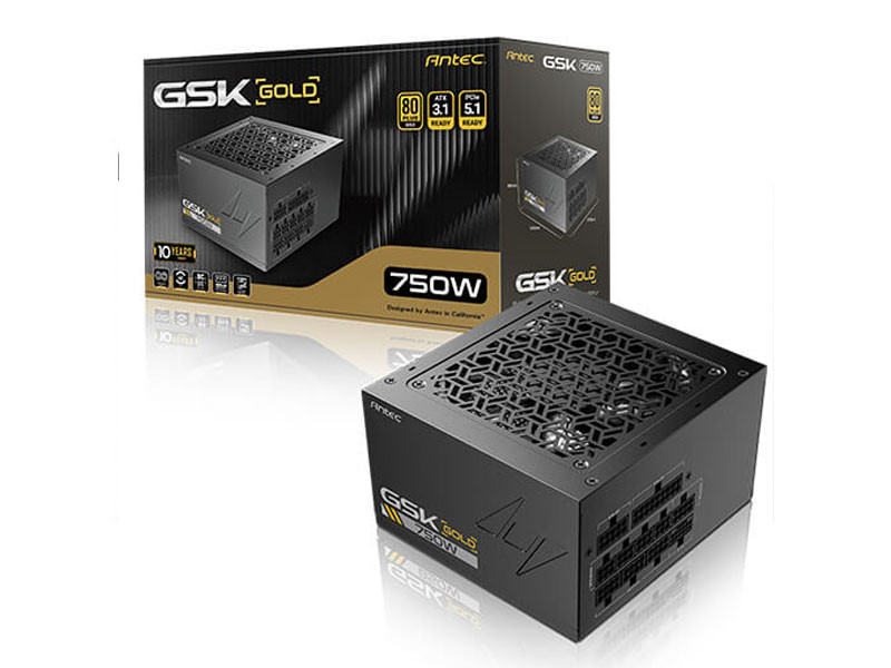 Nguồn Antec GSK 750 V2 750W ATX 3.1 PCIe 5.1