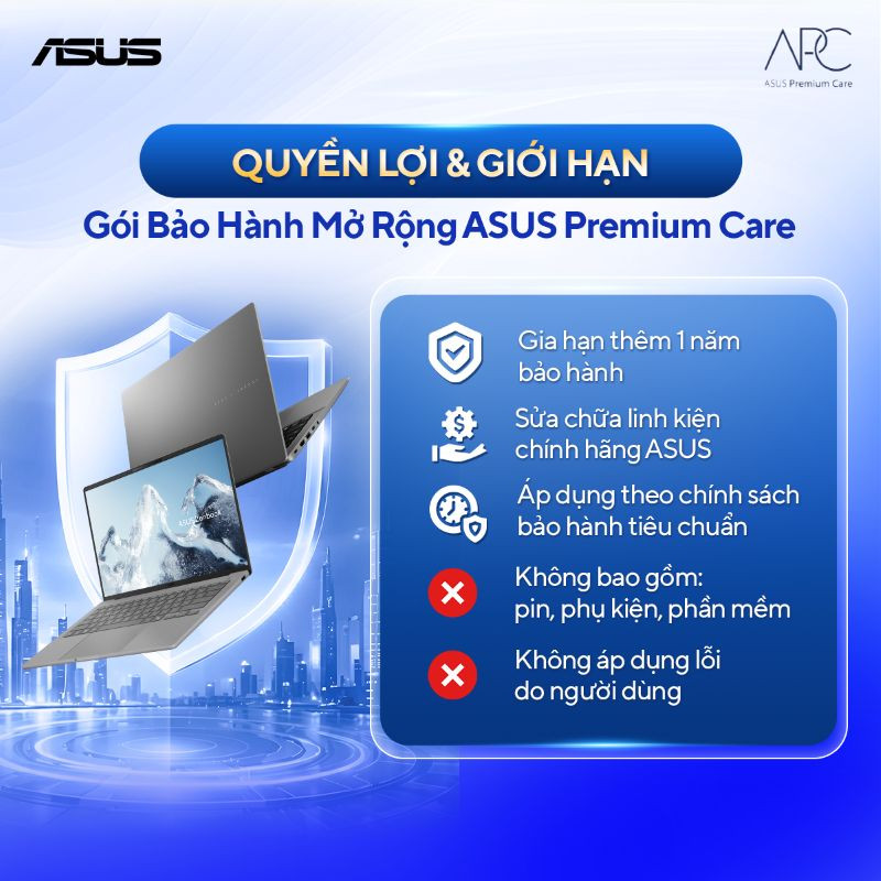 Gói dịch vụ gia hạn bảo hành Laptop ASUS IWEP-12M 12 tháng (NB)