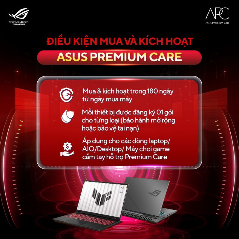 Gói dịch vụ gia hạn bảo hành Laptop ASUS Gaming IWEP-12M 12 tháng (NR)