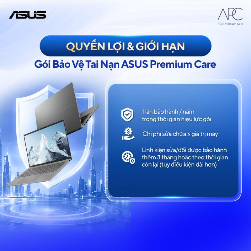 Gói dịch vụ bảo vệ tai nạn Laptop ASUS ADP-12M 12 tháng (NB)