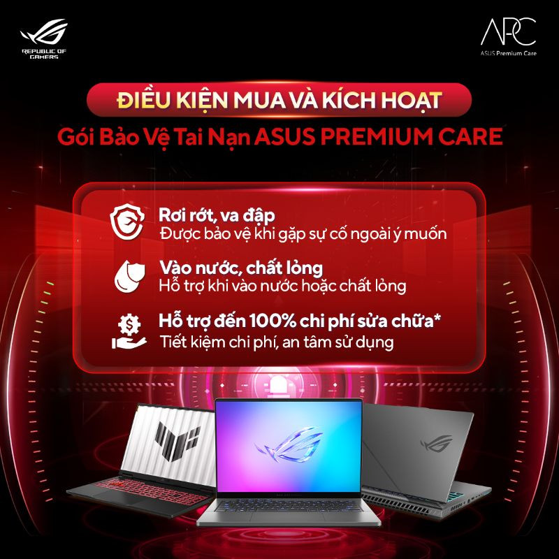 Gói dịch vụ bảo vệ tai nạn Laptop ASUS Gaming ADP-24M 24 tháng (NR)