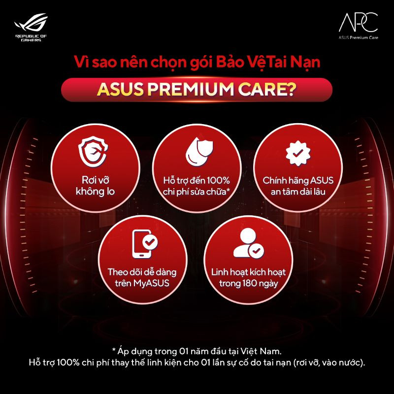 Gói dịch vụ bảo vệ tai nạn Laptop ASUS Gaming ADP-24M 24 tháng (NR)