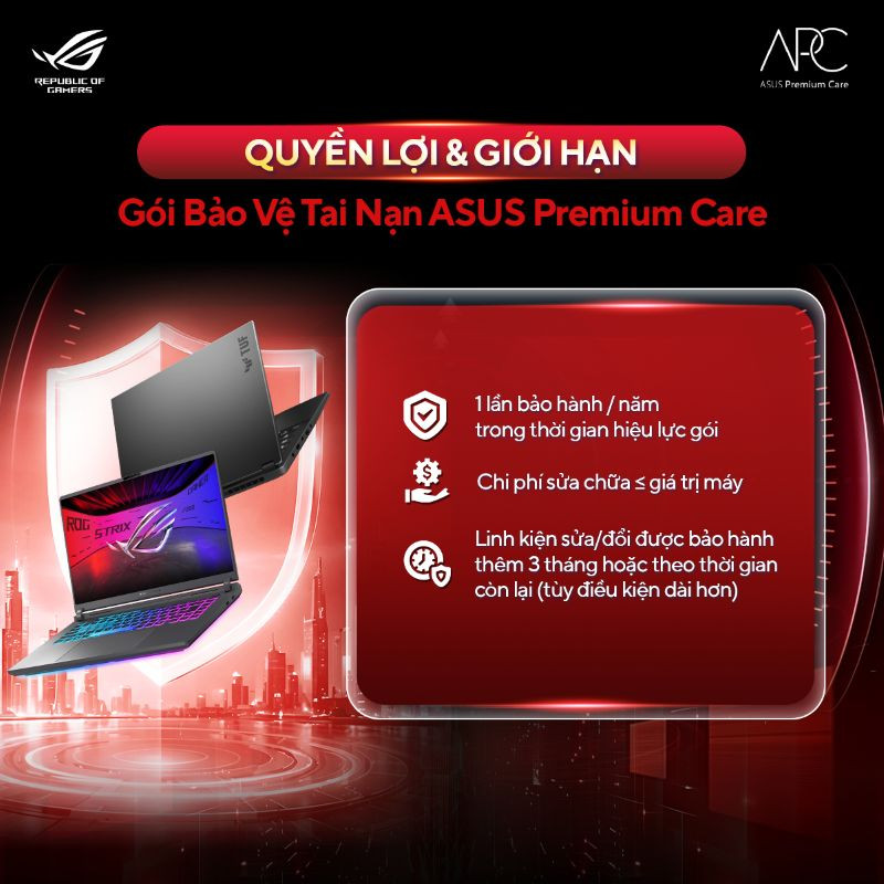 Gói dịch vụ bảo vệ tai nạn Laptop ASUS Gaming ADP-24M 24 tháng (NR)