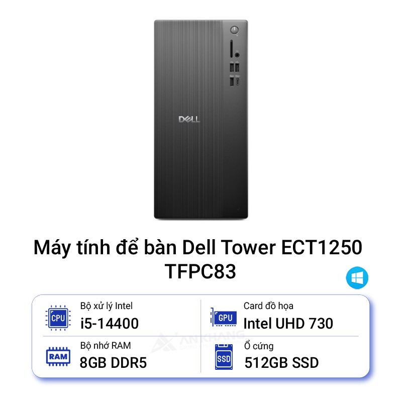 Máy tính để bàn Dell Tower ECT1250 TFPC83