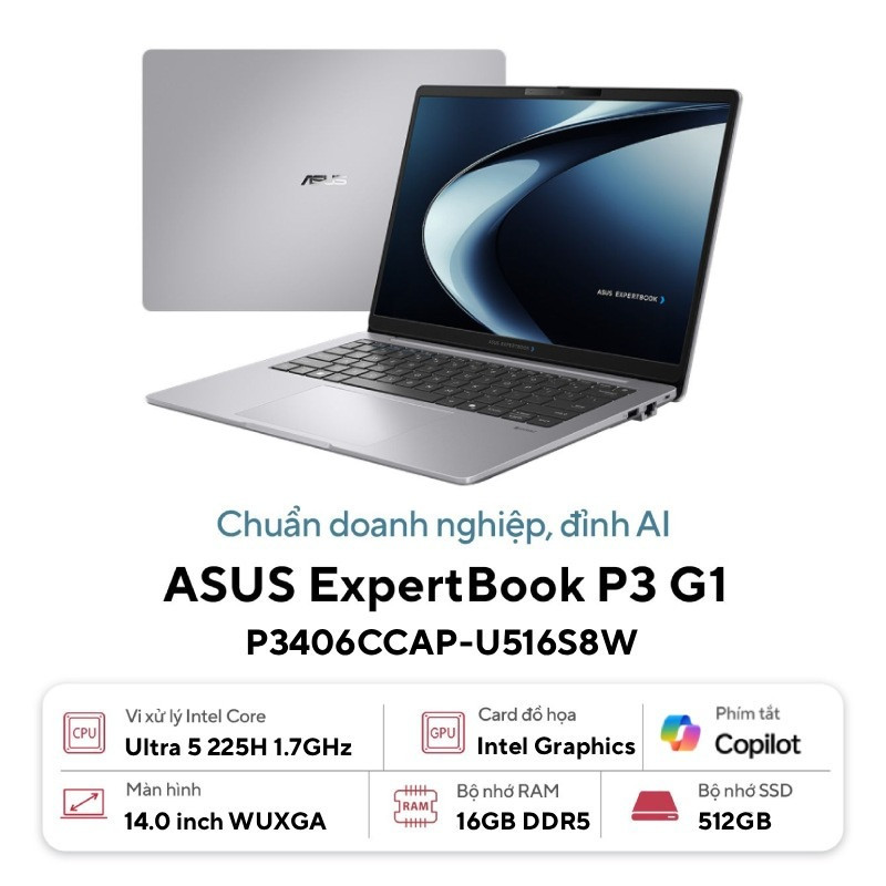 Laptop ASUS ExpertBook P3 G1 P3406CCAP-U516S8W