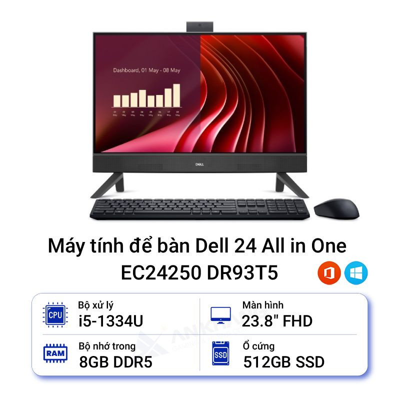Máy tính để bàn Dell 24 All in One EC24250 DR93T5