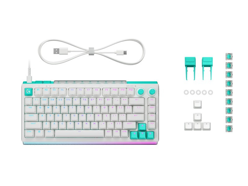 Bàn phím cơ Gaming Logitech G512 X 75 TKL Tactile White (920-013962)