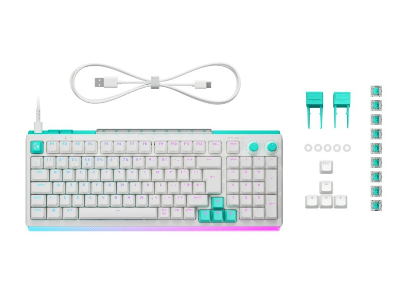 Bàn phím cơ Gaming Logitech G512 X 98 TMR Tactile White (920-014010)