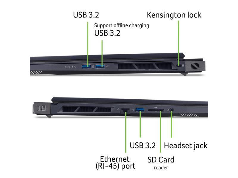 Laptop Acer Predator Helios PH18-I71-91UX NH.U3HSV.001