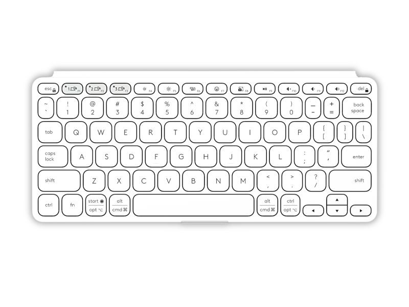 Bàn phím Logitech Keys-To-Go 2 Bluetooth Pale Grey (920-012962)