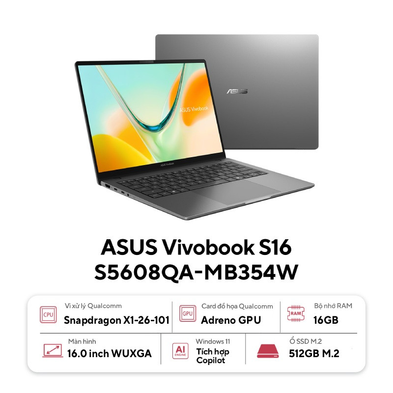 Laptop ASUS Vivobook S16 S5608QA-MB354W