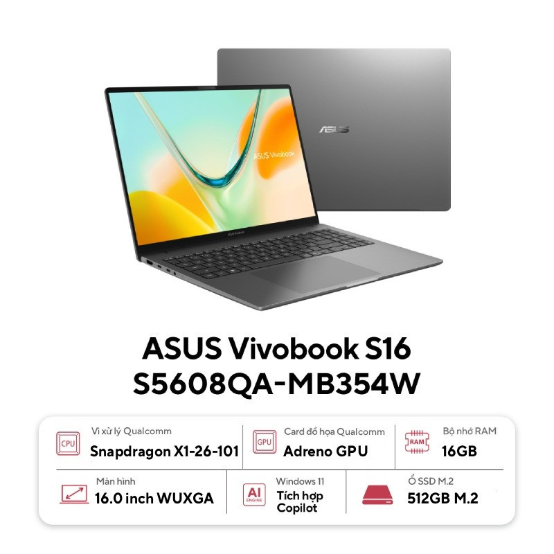 Laptop ASUS Vivobook S16 S5608QA-MB354W