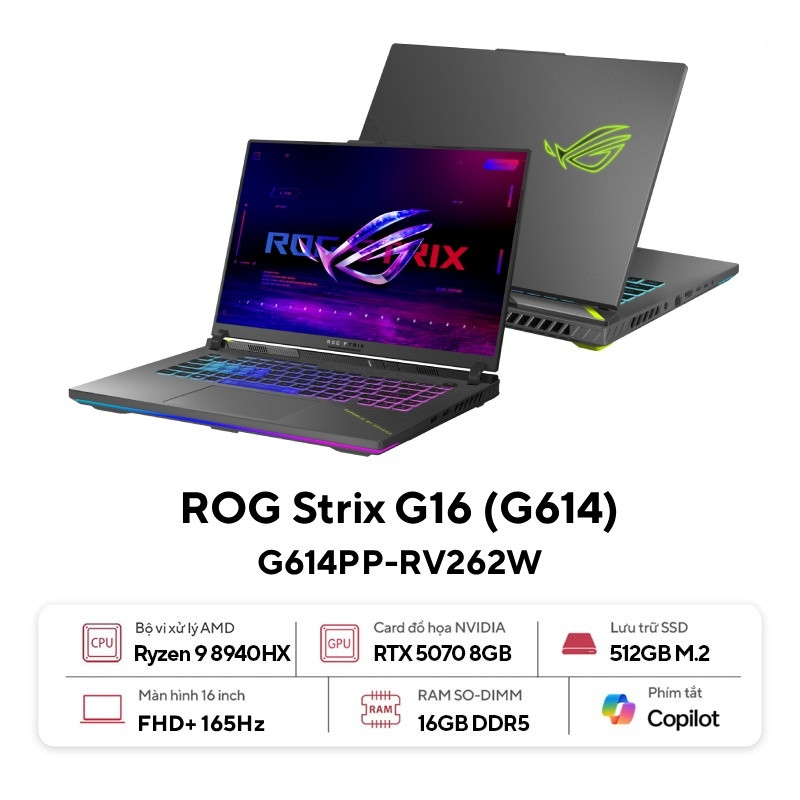Laptop ASUS ROG Strix G16 G614PP-RV262W